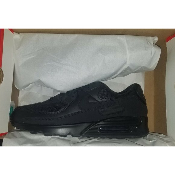 NIKE AIR MAX 90 RECRAFT TRIPLE BLACK MEN\'S SIZE 14 NEW With BOX main image 10
